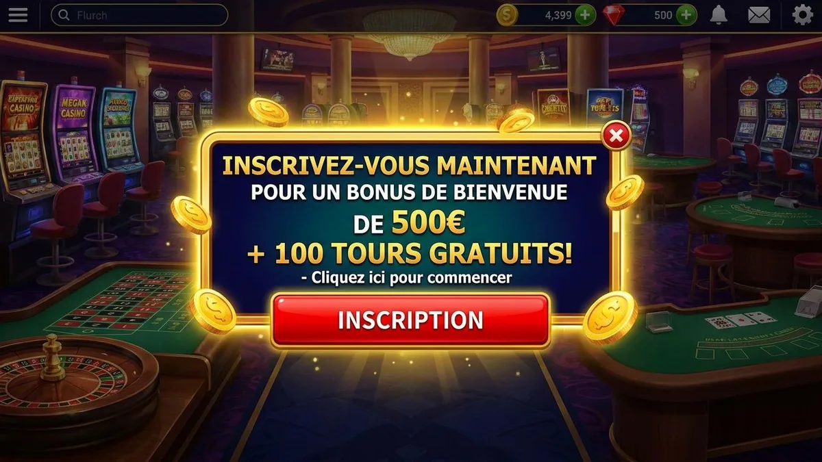 Inscription avec bonus